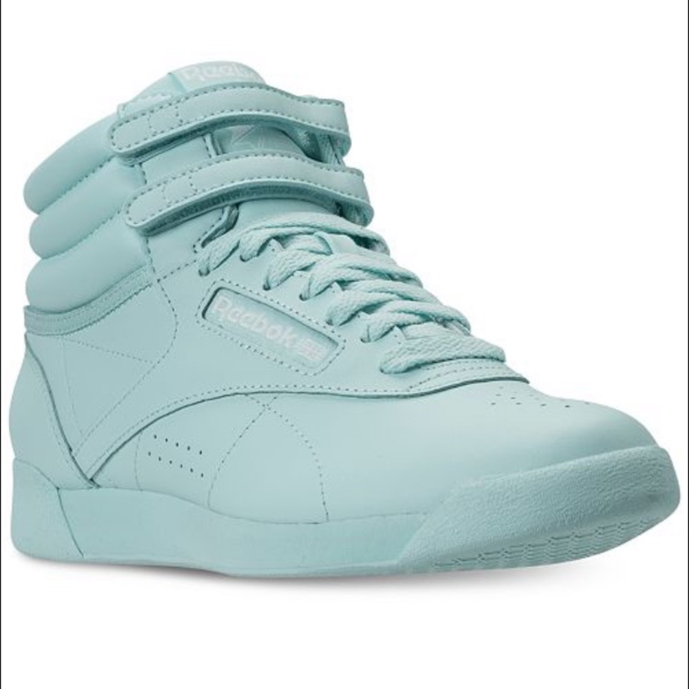Reebok aqua blue Freestyle Hi